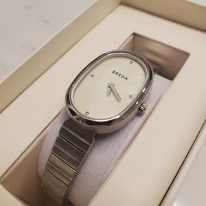 Breda Jane Women's Silver Oval Watch